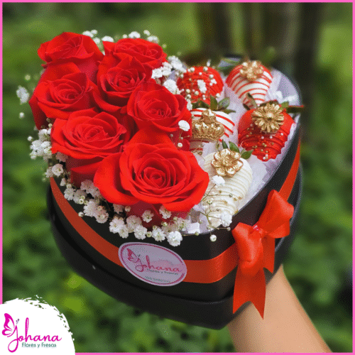 corazon pequeño rosas