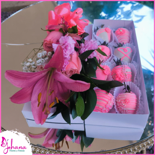 fresas con chocolate