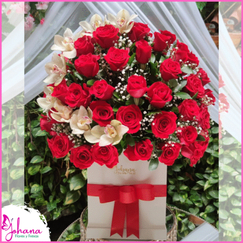 caja rosas