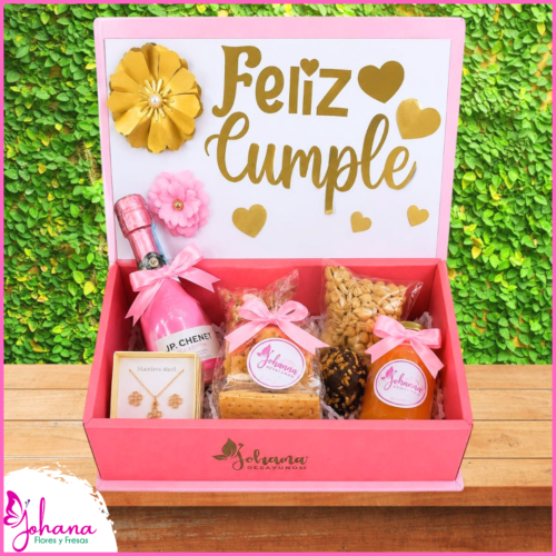 Snack Sorpresa Feliz Cumple con Mini JP. Chenet y Accesorios