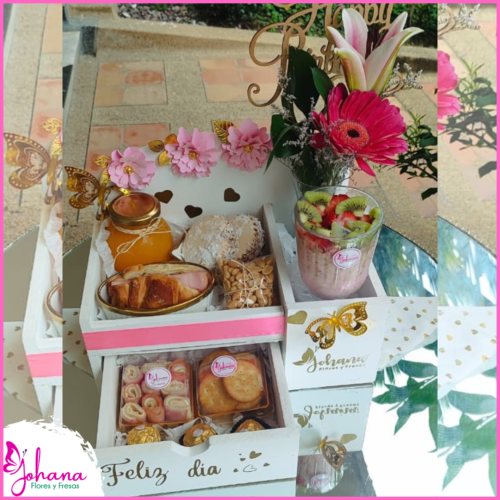 Desayuno Sorpresa Premium con Flores, Frutas y Snack | Villavicencio